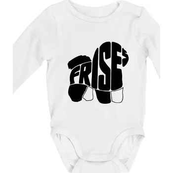 Bišonek - fries nápis v těle - Body kojenecké s dlouhým rukávem - Dlouhý r. 6-12 měs ( Bílá )