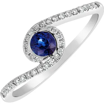 Prsten Prsten s diamanty a safírem Sapphire Galaxy