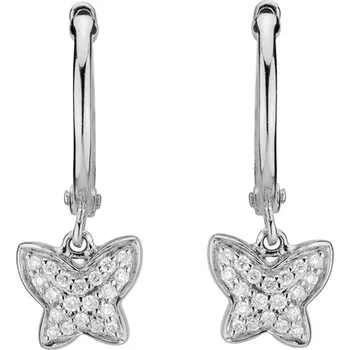 Náušnice Náušnice s diamanty Amazing Butterfly