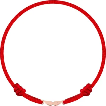 Náramek Dětský diamantový náramek se šňůrkou Angel Wings