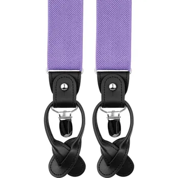 Kšandy Bubibubi Fialové pánské kšandy s černými poutky