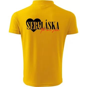 Pánská košile Sebeláska ta mi jde - Polokošile pánská Pique Polo 203 - 4XL ( Žlutá )