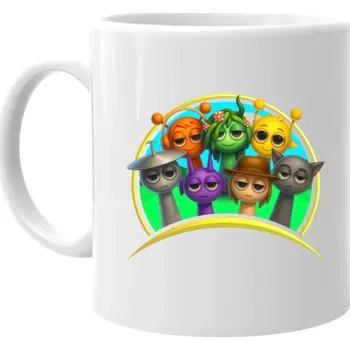 Žertovný předmět Sprunki - hudební hra - hrnek s potiskem- Tričkový.cz