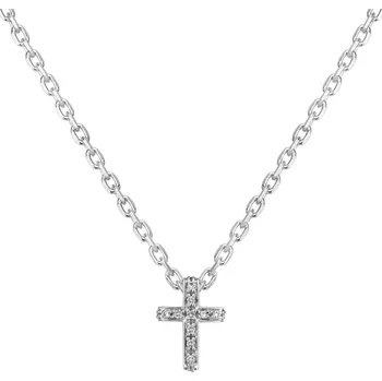 Náhrdelník Přívěsek s diamanty Luxury Cross