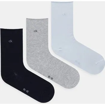 Pánské ponožky Ponožky Calvin Klein 3-pack 701234368 modrá 05X, vel. 35/38