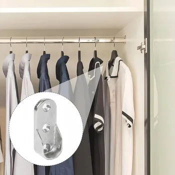 Věšák Interex Koncovka na věšákovou tyč - oválná / Lesklý chrom