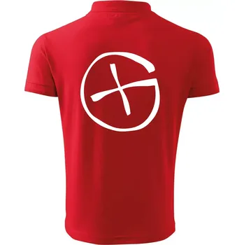 Pánská košile Geocachka - Polokošile pánská Pique Polo 203 - M ( Červená )