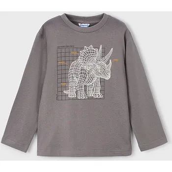 Mayoral svítící triko dlouhý rukáv 4088 barva: šedá, Rozměr: 128