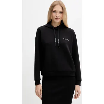 Dámská mikina Mikina Armani Exchange dámská, černá barva, s kapucí, hladká, XW000836 AF13397 XW000836.AF13397 99A, vel. M