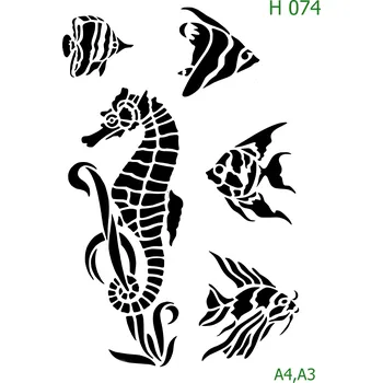 Šablona H 074 - A4 , Nelepící folie