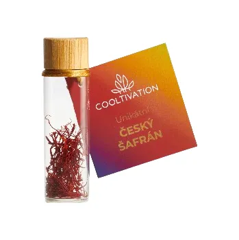 Koření COOLTIVATION Šafrán, skleněná kořenka, 0,3 g