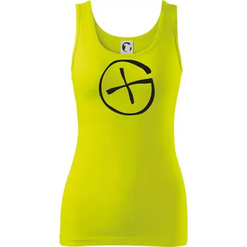 Geocachka - Dámské tílko - XS ( Limetková )