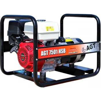 Elektrocentrála AGT 7501 HSB STANDARD - jednofázová elektrocentrála - benzín - 230V PFAGT7501HCP