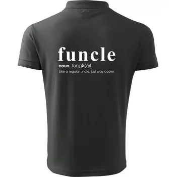 Pánská košile Funcle - cooler uncle - Polokošile pánská Pique Polo 203 - 5XL ( Tm. břidlice (šedozelená) )