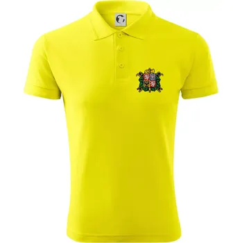 Pánská košile Sbor dobrovolných hasičů - znak bez nápisu - Polokošile pánská Pique Polo 203 - 4XL ( Citrónová )