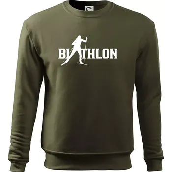 Pánská mikina Biathlon nápis - Mikina Essential pánská - S ( Military )