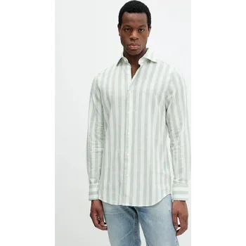 Pánská košile Lněná košile Marciano by Guess BILL 5GHH20.4461Z tyrkysová 65X, vel. 42