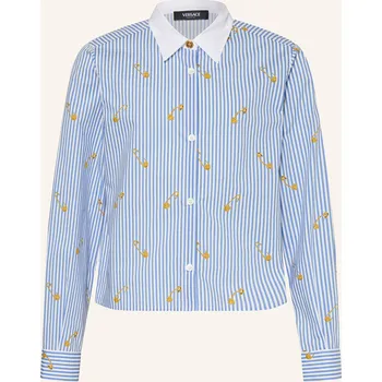 Versace Dívčí Košilová Halenka, tmavě modrá / bílá, 164