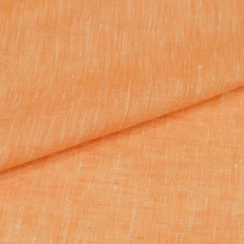 Len 22825, oranžová melanž, š.145