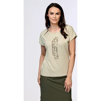 Dámské tričko Kimonové přírodní dámské tričko s potiskem 51 velikost 4XL