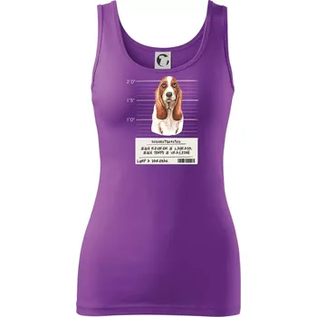 Dámské tričko Baset - lump a darebák - Dámské tílko - XL ( Fialová )