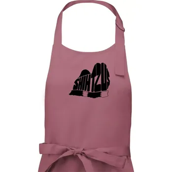 Kuchyňská zástěra Shih-tzu - nápis v těle - Pánská zástěra na vaření - Univerzální velikost ( Starorůžová )