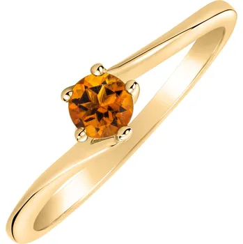 Prsten Prsten s citrínem madeira Bonbon