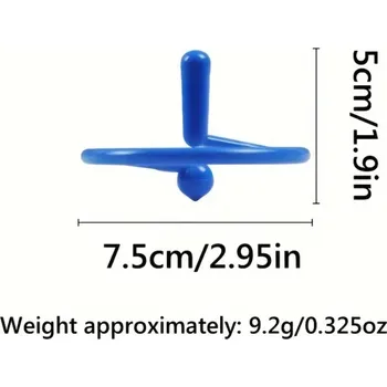 Gadget Plovoucí gyroskop s vykřičníkem, modrý