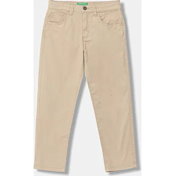 Dětské kalhoty United Colors of Benetton 4RHPCE04D.G.seasonal béžová 80X, vel. 130