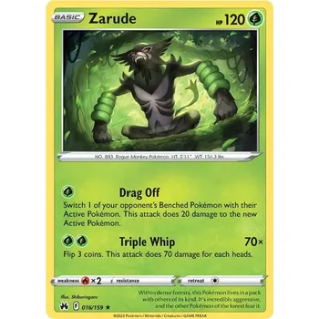 Karetní hra Zarude 016/159 - Crown Zenith Typ karty: Reverse Holo