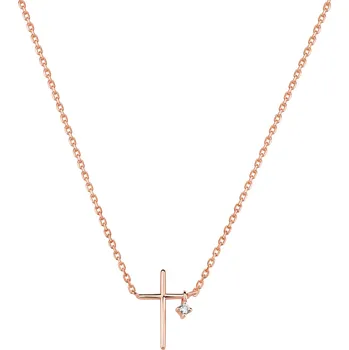 Náhrdelník Náhrdelník s diamantem Eternal Faith