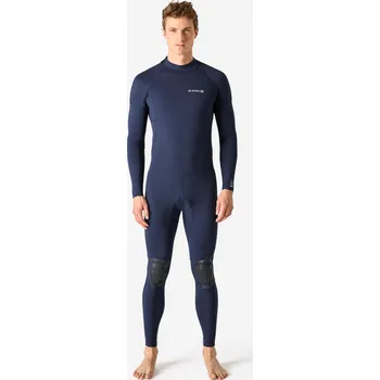 Neoprenový oblek DECATHLON Pánská kombinéza na surf 100 neopren 2/2 mm S MODRÁ|ŠEDÁ