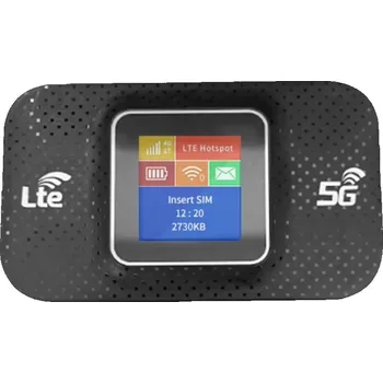 4G LTE Mobilní Wi-Fi modem, hotspot s LCD diplejem pro SIM kartu, rychlost 150Mbps