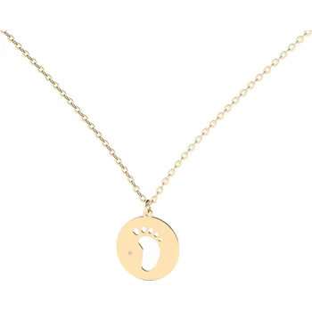 Náhrdelník Náhrdelník s diamantem Happy Foot