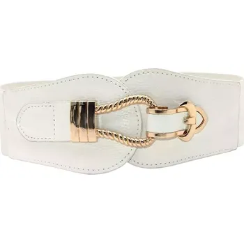 Opasek Dámský strečový pásek na šaty Eva Bílý