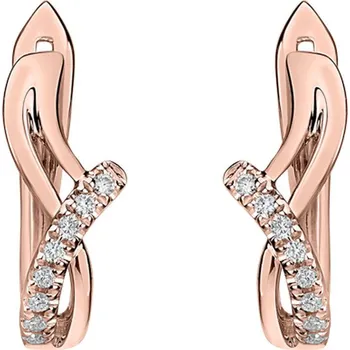 Náušnice Náušnice s diamanty Elegant Line