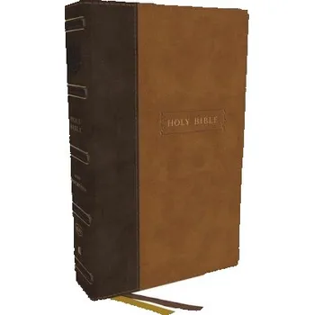 Cizojazyčná kniha Kjv, Center-Column Reference Bible with Apocrypha, Leathersoft, Brown, 73,000 Cross-References, Red Letter, Comfort Print: King James Version (Kniha)