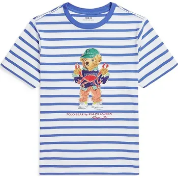 Chlapecké tričko Dětské bavlněné tričko Polo Ralph Lauren 323965904001 modrá 55X, vel. 136-138