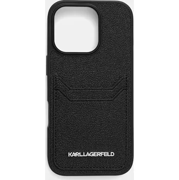 Obal na telefon Karl Lagerfeld iPhone 16 Pro KLHCP16LPKHPORPK černá 99X, vel. ONE SIZE