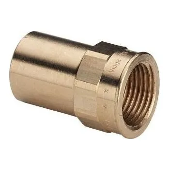 Stavebniny Viega SANPRESS 2212.1 zásuvný kus 15x1/2", s vnitřním závitem, lisovací, voda/plyn, červený bronz