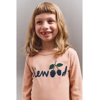 Chlapecké tričko Dětské bavlněné tričko s dlouhým rukávem Liewood Apia Placement Longsleeve T-shirt oranžová barva, LW20213 LW20213.9BYA 24X, vel. 122-128