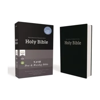 NASB, Pew and Worship Bible, Hardcover, Black, 1995 Text, Comfort Print (Zondervan)(Pevná)