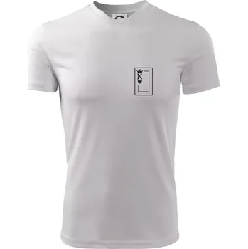 Pánské tričko King of hearts - Pánské triko Fantasy sportovní (dresovina) - M ( Bílá )