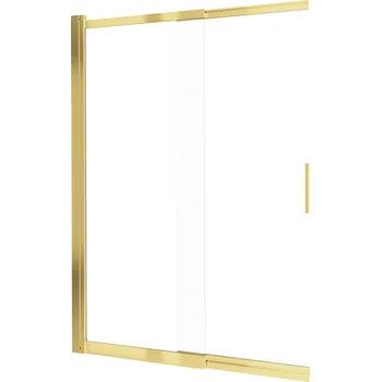 Deante Vanová zástěna Prizma 2-dílná, posuvná 100x140 cm - KTJ Z73R Zlatá