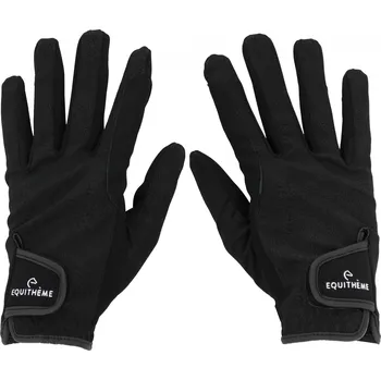 Jezdecké rukavice EQUITHÈME Rukavice jezdecké Savage Equithème, černé XS