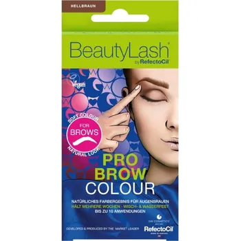 Barva na řasy a obočí Sada pro barvení obočí RefectoCil BeautyLash Pro Brow Colour - světle hnědá + dárek zdarma