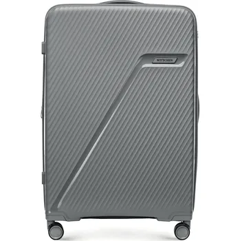 Velký polypropylenový kufr s diagonálními pruhy | WITTCHEN | 56-3T-503-01