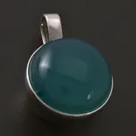 Goldpoint Stříbrný masivní přívěsek chryzopras Varianta: stříbrný přívěs