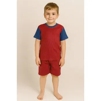 Dětské pyžamo - Klasic červeno-modré Velikost: EU 140