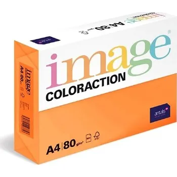 Barevný papír Antalis Barevný papír Acapulco / reflexní oranžový A4 / 80 g / 500 ks